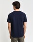 Gant Uni Color Small Brand Graphic Piqué T-Shirt Avond Blauw