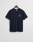 Gant Uni Color Small Brand Graphic Piqué T-Shirt Avond Blauw