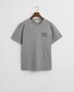 Gant Uni Color Small Brand Graphic Piqué T-Shirt Grey Melange