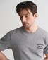 Gant Uni Color Small Brand Graphic Piqué T-Shirt Grey Melange