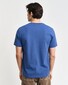 Gant Uni Color Small Brand Graphic Piqué T-Shirt Vintage Blue