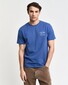 Gant Uni Color Small Brand Graphic Piqué T-Shirt Vintage Blue