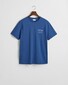 Gant Uni Color Small Brand Graphic Piqué T-Shirt Vintage Blue