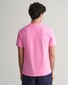 Gant Uni Color Small Logo Contrast Crew Neck T-Shirt Clear Pink