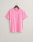 Gant Uni Color Small Logo Contrast Crew Neck T-Shirt Clear Pink