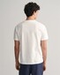 Gant Uni Color Small Logo Contrast Crew Neck T-Shirt Eggshell