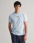 Gant Uni Color Small Logo Contrast Crew Neck T-Shirt Fresh Blue