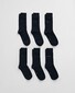 Gant Uni Color Soft Cotton Socks 6Pack Marine