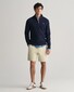 Gant Uni Color Structured Organic Cotton Half Zip Pullover Evening Blue