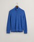 Gant Uni Color Structured Organic Cotton Half Zip Pullover Rich Blue