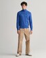 Gant Uni Color Structured Organic Cotton Half Zip Pullover Rich Blue