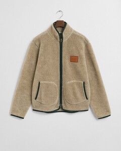 Gant Uni Color Warm Wool Fleece Vest Oat Melange
