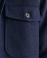 Gant Uni Color Wool Blend Double Chest Pocket Overshirt Avond Blauw