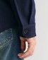 Gant Uni Color Wool Blend Double Chest Pocket Overshirt Avond Blauw