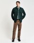 Gant Uni Color Wool Blend Double Chest Pocket Overshirt Tartan Green