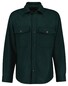 Gant Uni Color Wool Blend Double Chest Pocket Overshirt Tartan Green