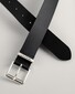 Gant Uni Leather Logo On Keeper Belt Black