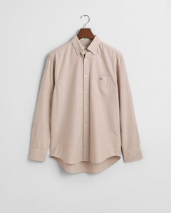 Gant Uni Oxford Button Down Overhemd Warm Khaki