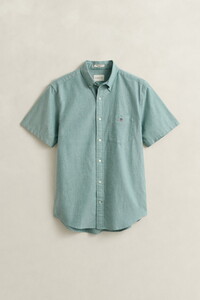 Gant Uni Oxford Button Down Short Sleeve Overhemd Botanical Hue