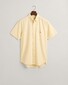 Gant Uni Oxford Button Down Short Sleeve Overhemd Dusty Yellow