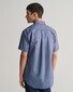 Gant Uni Oxford Button Down Short Sleeve Overhemd Persian Blue