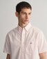 Gant Uni Oxford Button Down Short Sleeve Shirt Soft Pink