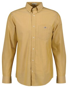 Gant Uni Poplin Button Down Overhemd Maple Yellow