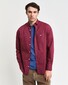 Gant Uni Poplin Button Down Overhemd Wijnrood