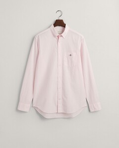 Gant Uni Poplin Button Down Overhemd Zacht Roze