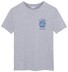 Gant Uni Printed T-Shirt Grijs Melange