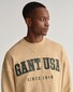 Gant USA C-Neck Sweat Pullover Hazelwood Beige