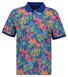 Gant Vibrant Floral Tropical Pattern Polo Deep Cobalt