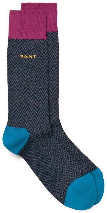 Gant Visgraat Sokken Socks Raspberry