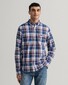Gant Washed Check Button Down Overhemd College Blue