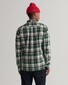 Gant Washed Check Button Down Overhemd Forest Green