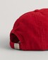 Gant Washed Corduroy Logo Embroidery Cap Ruby Red