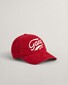 Gant Washed Corduroy Logo Embroidery Cap Ruby Red