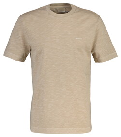 Gant Washed Slub Short Sleeve T-Shirt Oat Beige