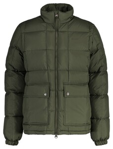 Gant Water Repellent Mid Down Jacket Dark Earthy Green