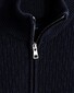 Gant Wheat Texture Uni Half Zip Pullover Evening Blue