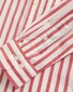 Gant Wide Poplin Stripe Shield Logo Embroidery Shirt Ruby Red