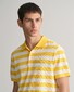 Gant Wide Striped Piqué Polo Smooth Yellow
