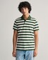 Gant Wide Striped Piqué Poloshirt Pine Green
