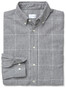 Gant Windblown Flannel Check Shirt Grey Melange