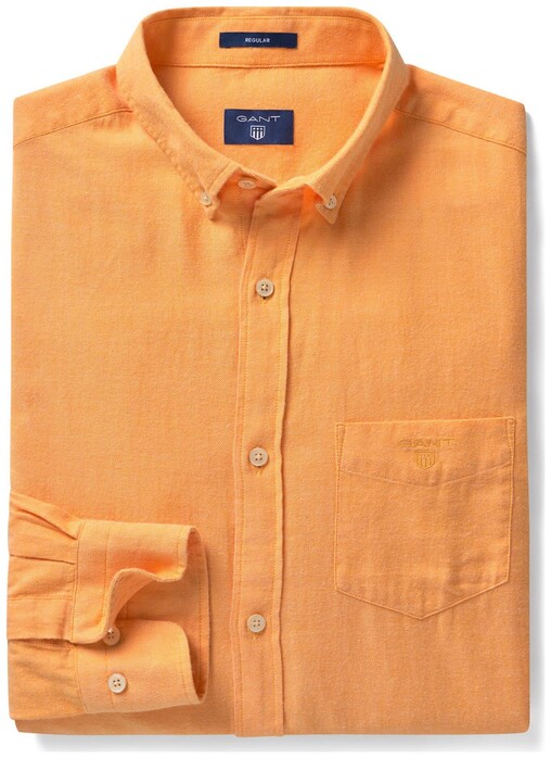 Gant Windblown Flannel Shirt Golden Leaf