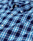 Gant Windblown Oxford Check Shirt Lagoon Blue