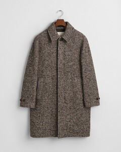 Gant Wool Blend Car Coat Deep Brown