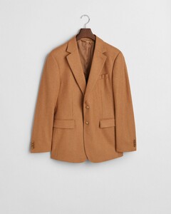 Gant Wool Blend Flanel Club Blazer Colbert Caramel Beige