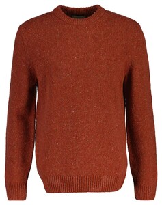 Gant Wool Blend Neps Crew Neck Trui Modern Rust