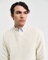 Gant Wool Bouclé Crew Neck Pullover Cream